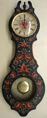 Pendulum Clock with Baroque Flowers Pattern Packet